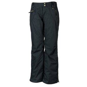 Obermeyer Women's 8 Delia Snow Pants Charcoal Dark Gray Snowboard Skiing Winter